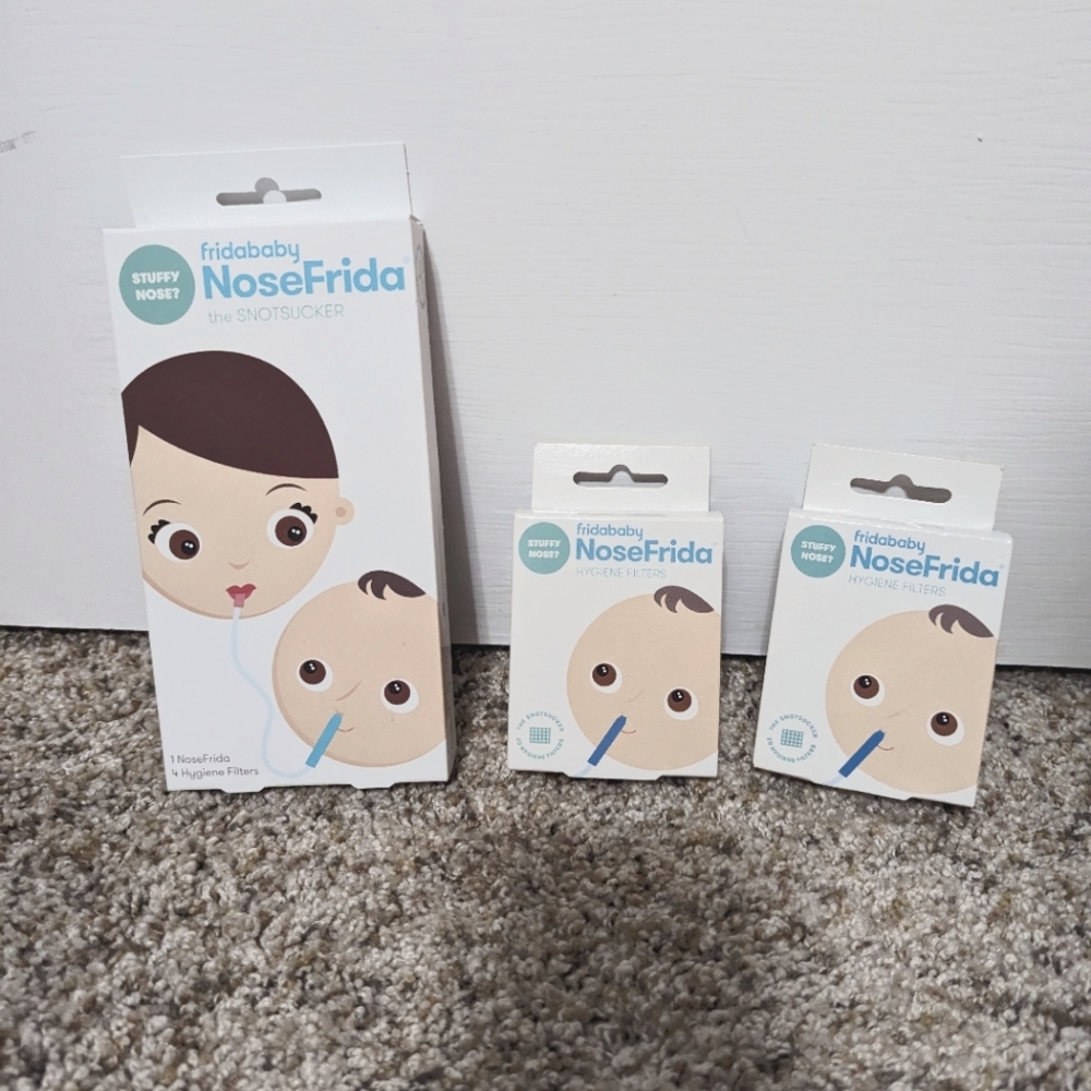 Fridababy Snotsucker with 2 boxes of refills